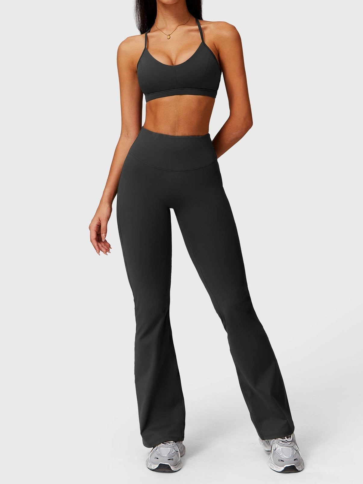 Elise Ruffle Pocket Flare Leggings - Ironfit