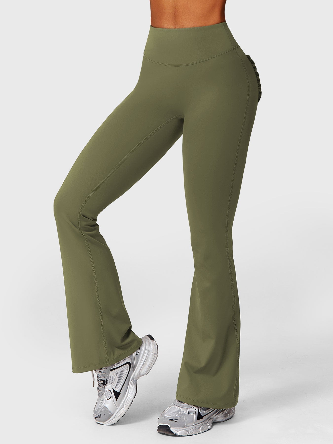 Elise Ruffle Pocket Flare Leggings - Ironfit
