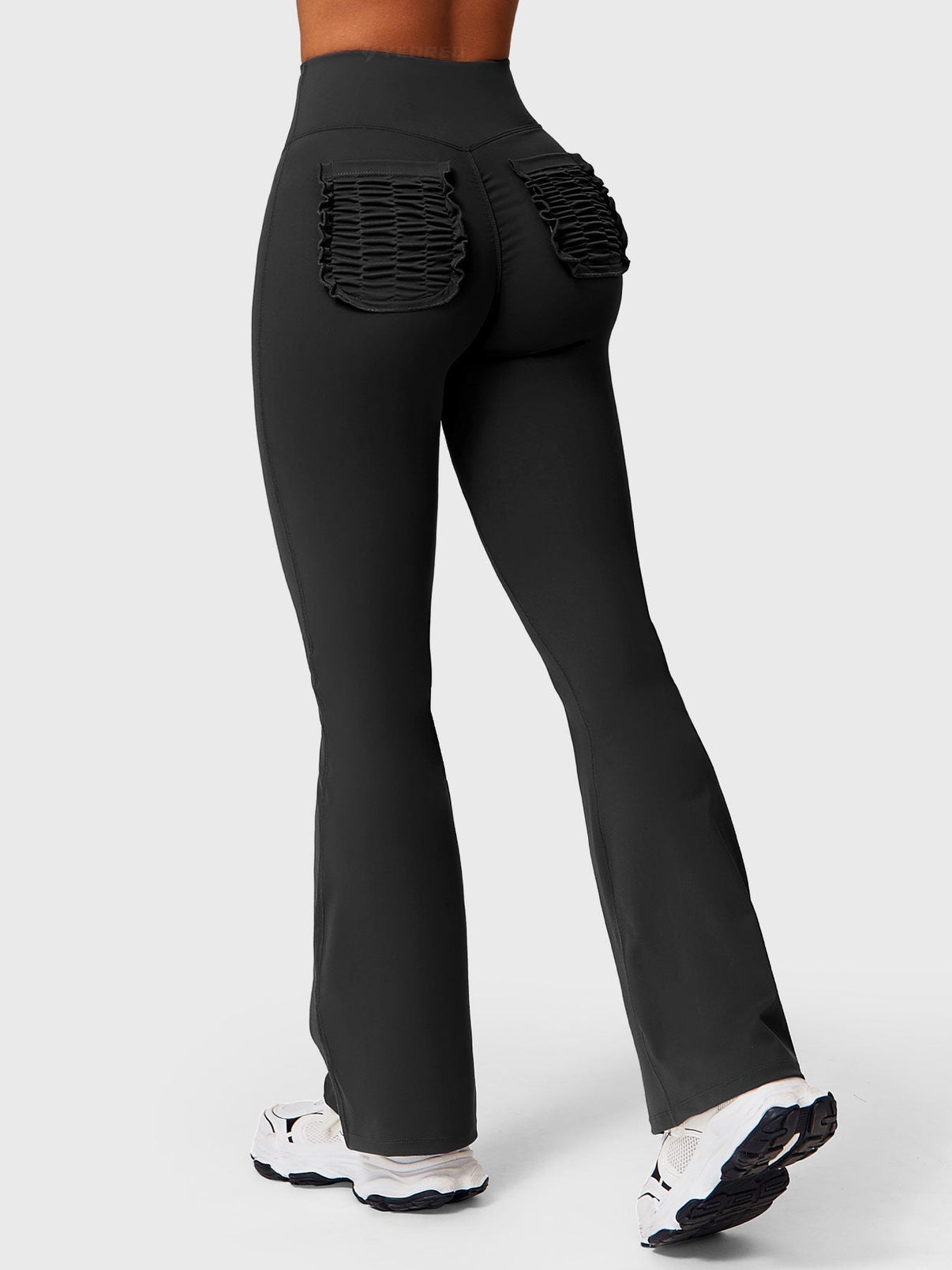 Elise Ruffle Pocket Flare Leggings - Ironfit