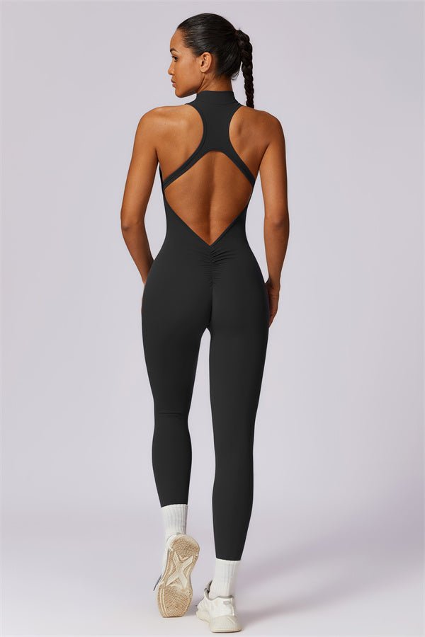 Emma Front Zip Jumpsuit - Gymfit