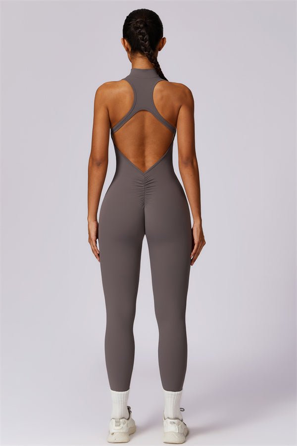 Emma Front Zip Jumpsuit - Gymfit