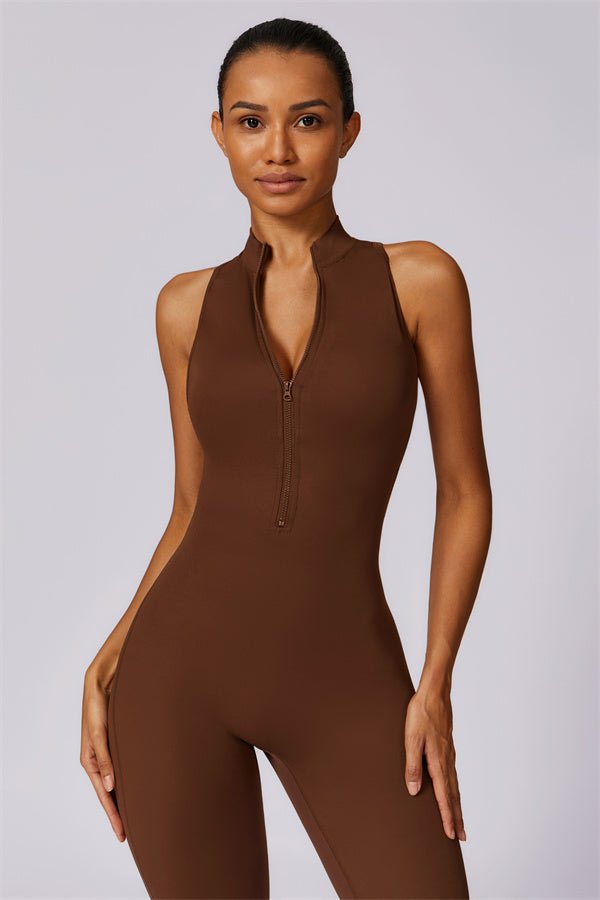Emma Front Zip Jumpsuit - Gymfit