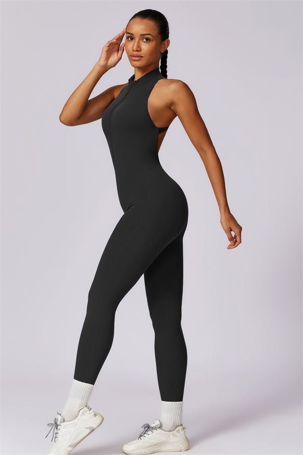 Emma Front Zip Jumpsuit - Gymfit