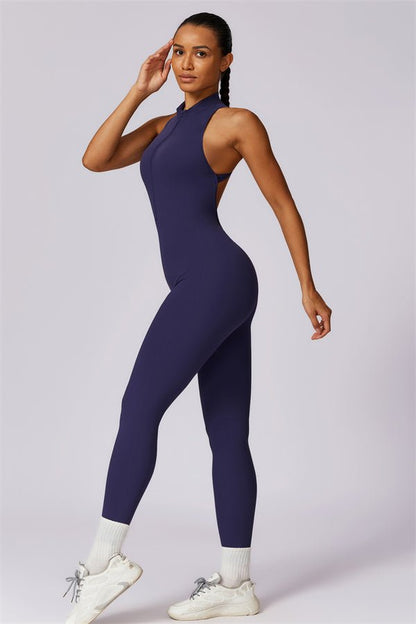 Emma Front Zip Jumpsuit - Gymfit