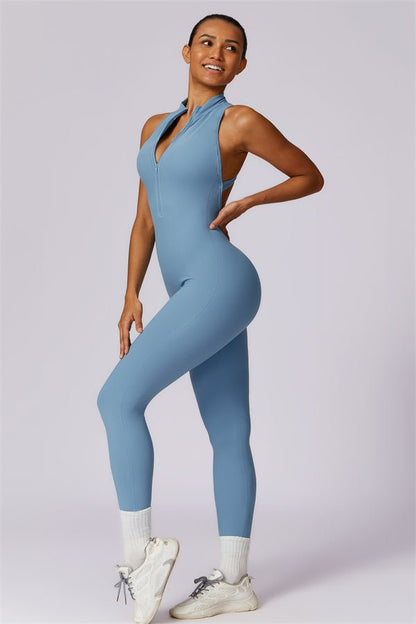 Emma Front Zip Jumpsuit - Gymfit