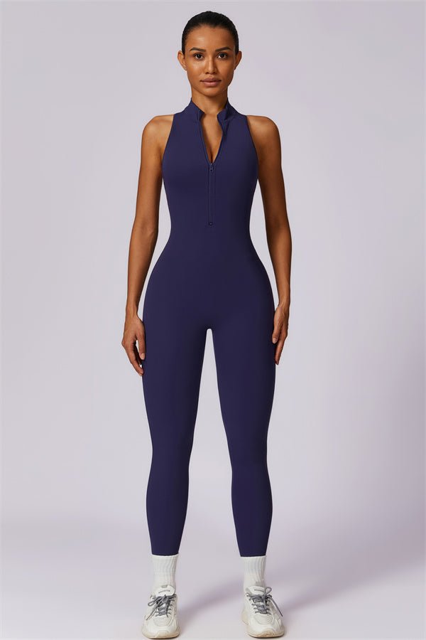 Emma Front Zip Jumpsuit - Gymfit