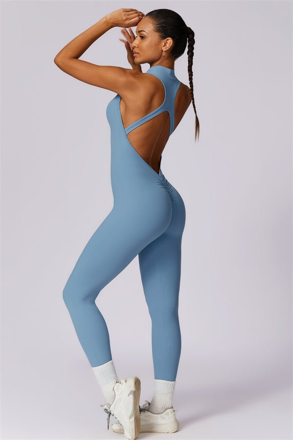 Emma Front Zip Jumpsuit - Gymfit