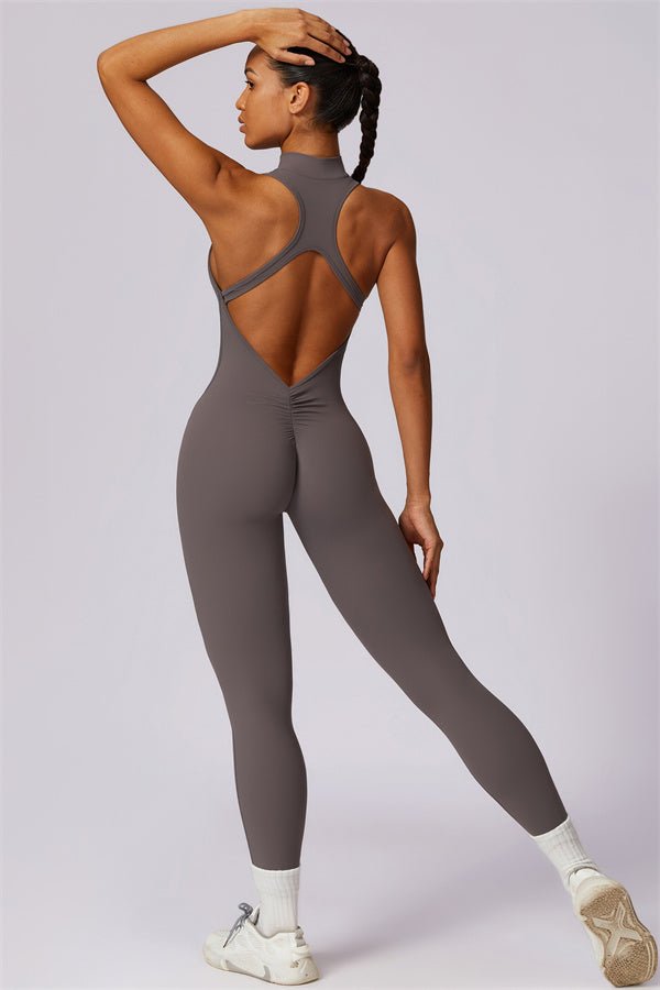 Emma Front Zip Jumpsuit - Gymfit