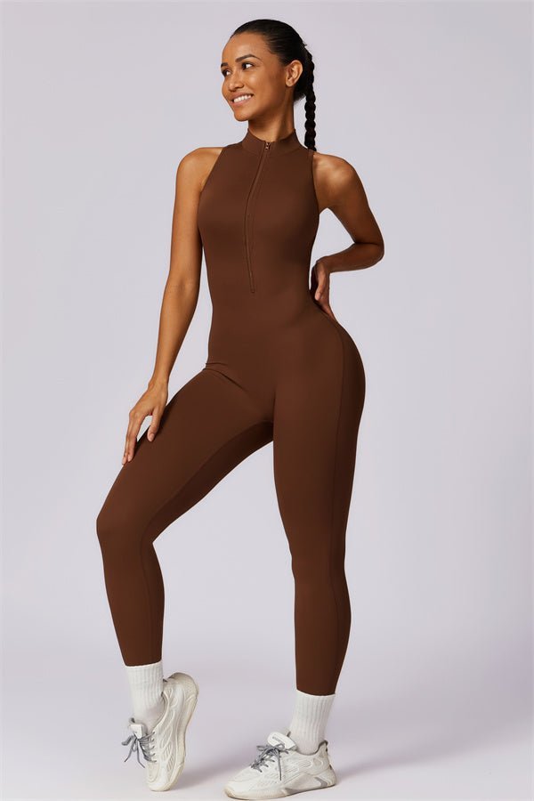 Emma Front Zip Jumpsuit - Ironfit
