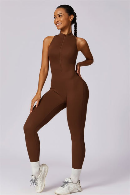 Emma Front Zip Jumpsuit - Gymfit