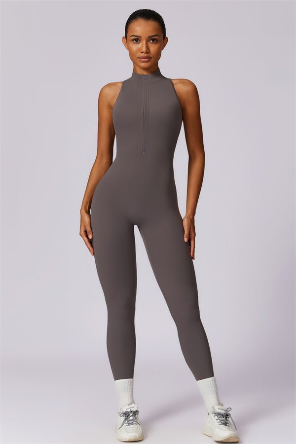 Emma Front Zip Jumpsuit - Gymfit