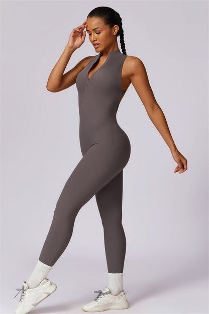 Emma Front Zip Jumpsuit - Ironfit