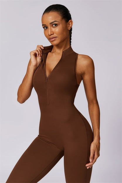 Emma Front Zip Jumpsuit - Ironfit