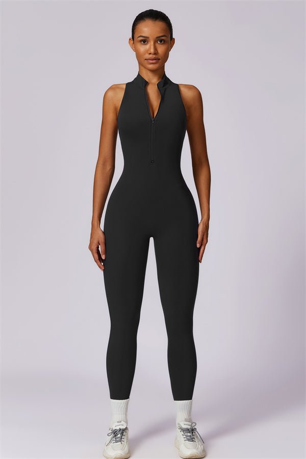 Emma Front Zip Jumpsuit - Gymfit