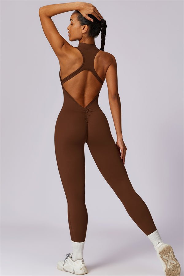 Emma Front Zip Jumpsuit - Gymfit