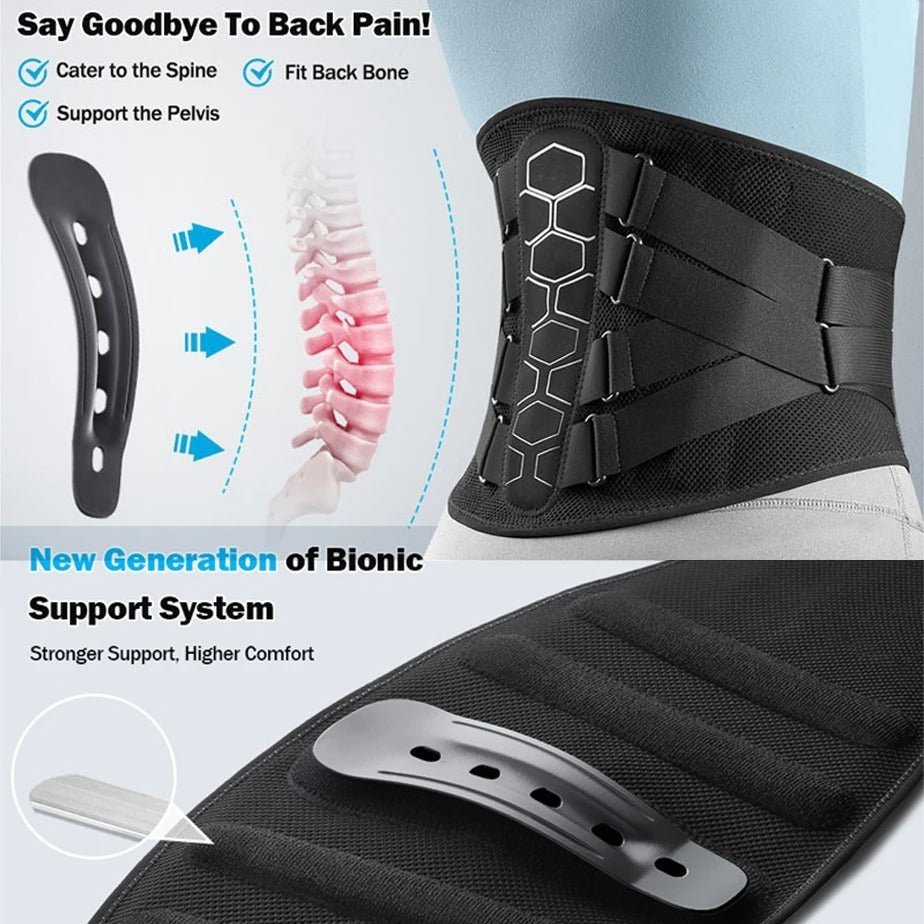Ergonomische Rückenstütze mit integrierter Lendenstütze - Ironfit