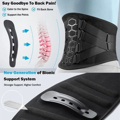 Ergonomische Rückenstütze mit integrierter Lendenstütze - Ironfit