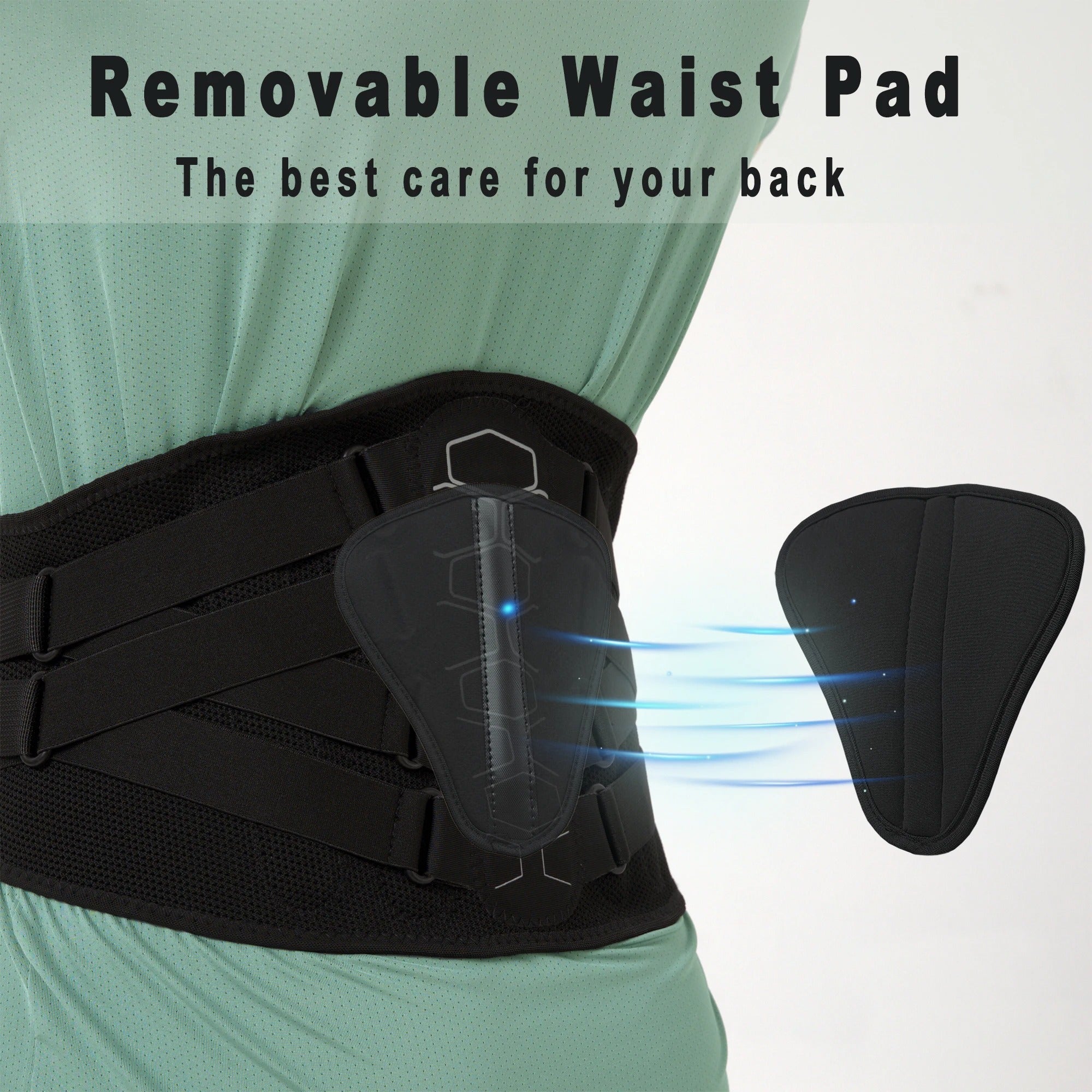 Ergonomische Rückenstütze mit integrierter Lendenstütze - Ironfit