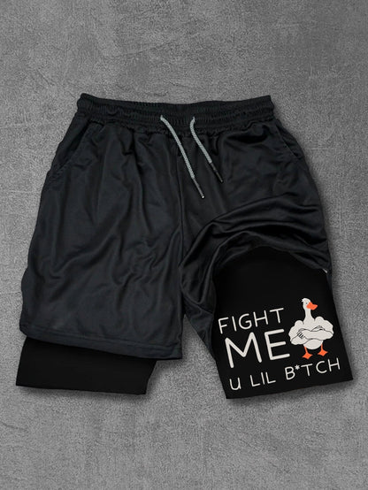 Fight me u lil btch Performance Shorts - Ironfit