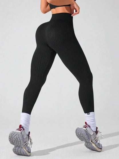 Gerippte nahtlose Leggings - Ironfit