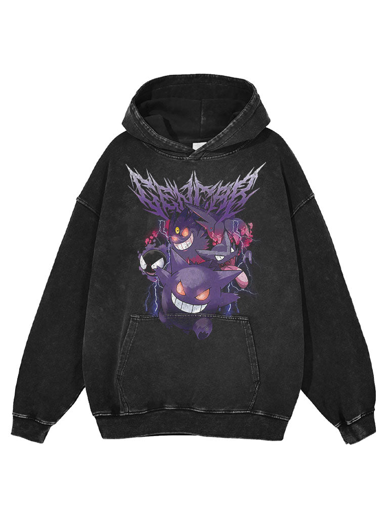 Ghost/Poison Typ Vintage Hoodie - Gymfit