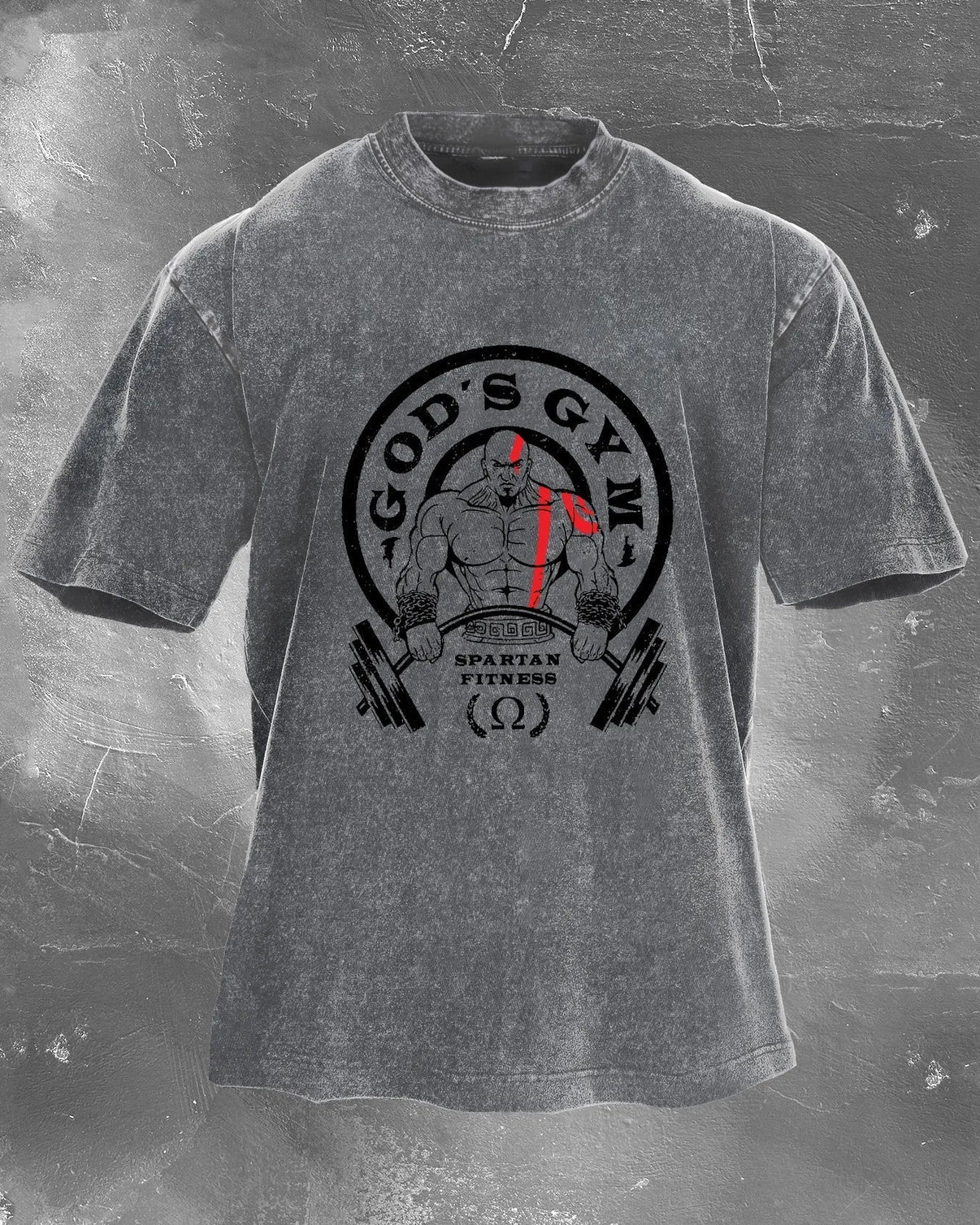 GOD'S GYM MEN'S WASHED T - SHIRT - Ironfit