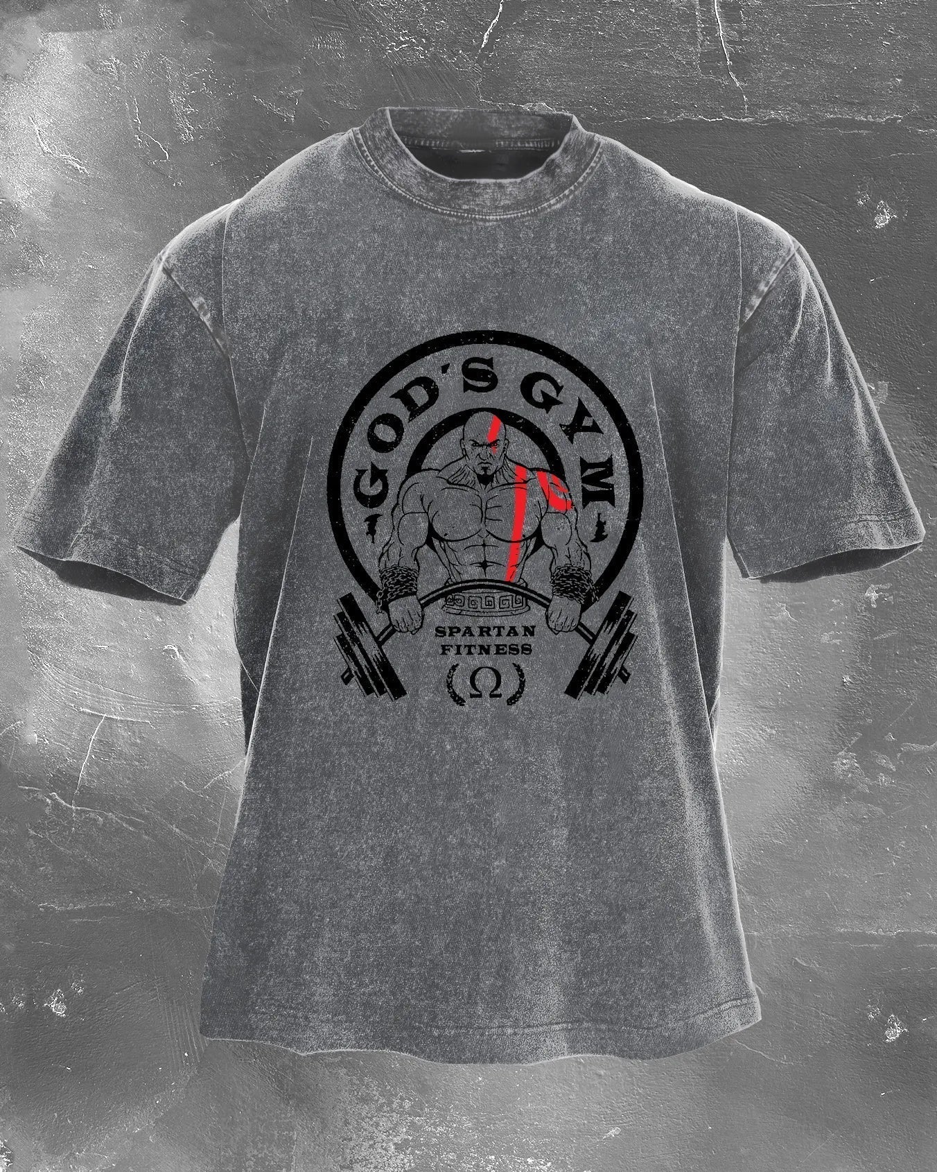 GOD'S GYM MEN'S WASHED T - SHIRT - Ironfit