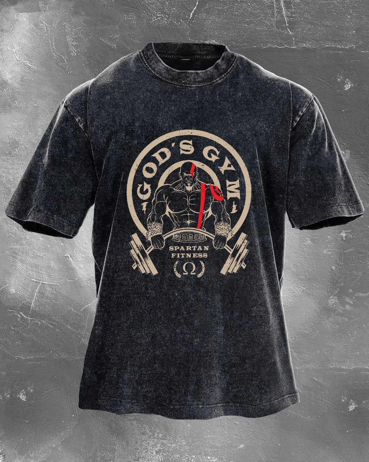 GOD'S GYM MEN'S WASHED T - SHIRT - Ironfit