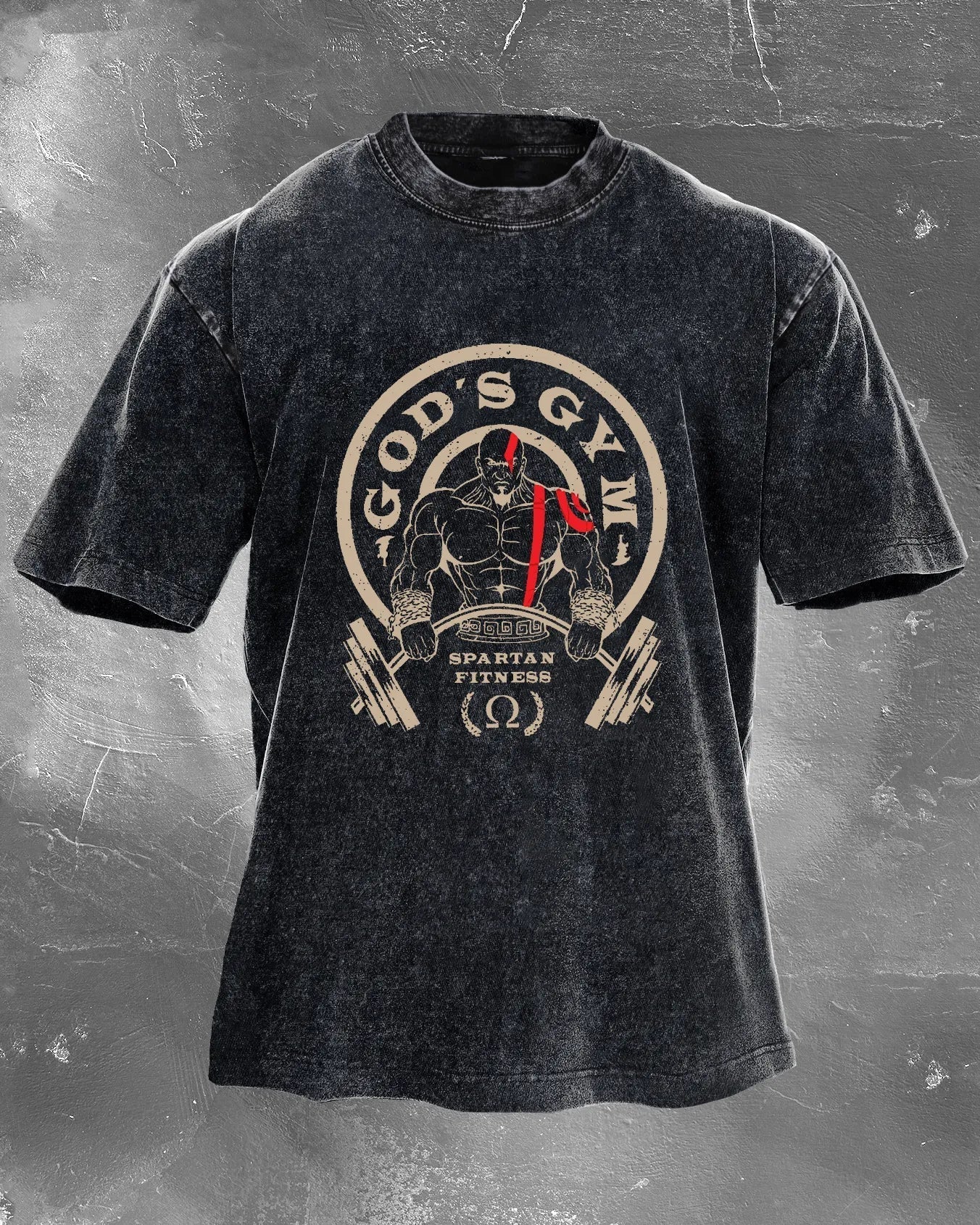 GOD'S GYM MEN'S WASHED T - SHIRT - Ironfit