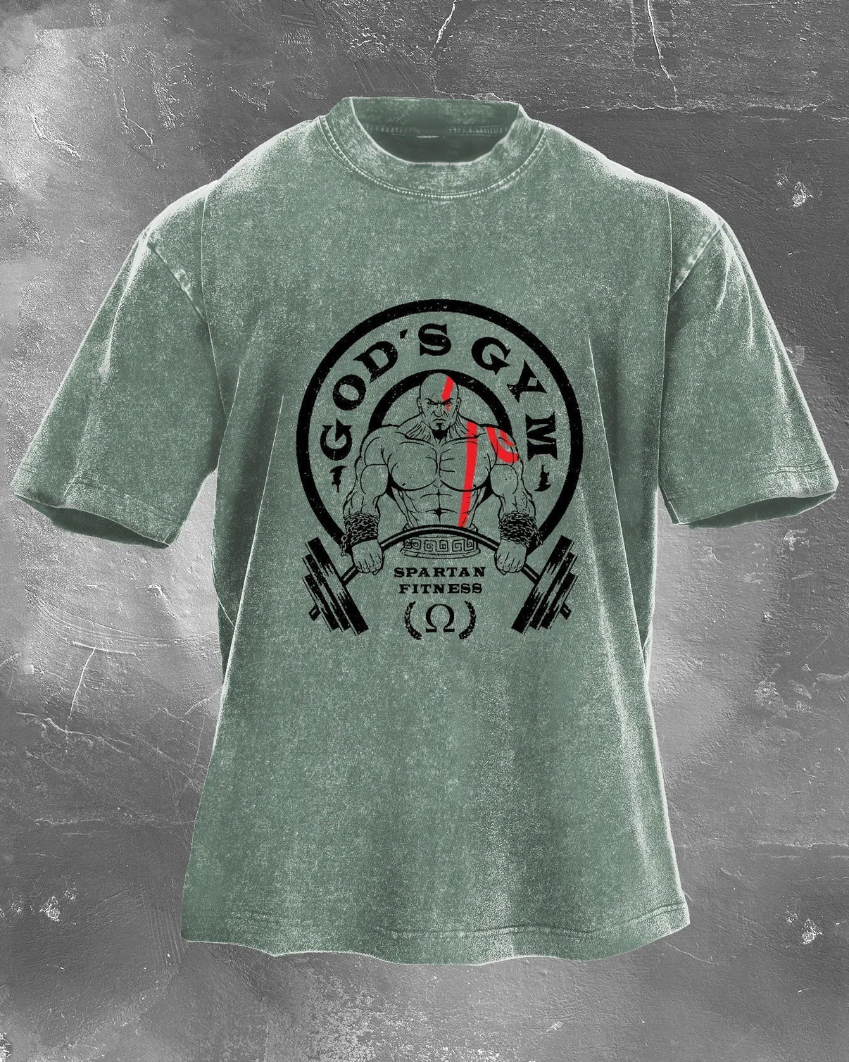 GOD'S GYM MEN'S WASHED T - SHIRT - Ironfit