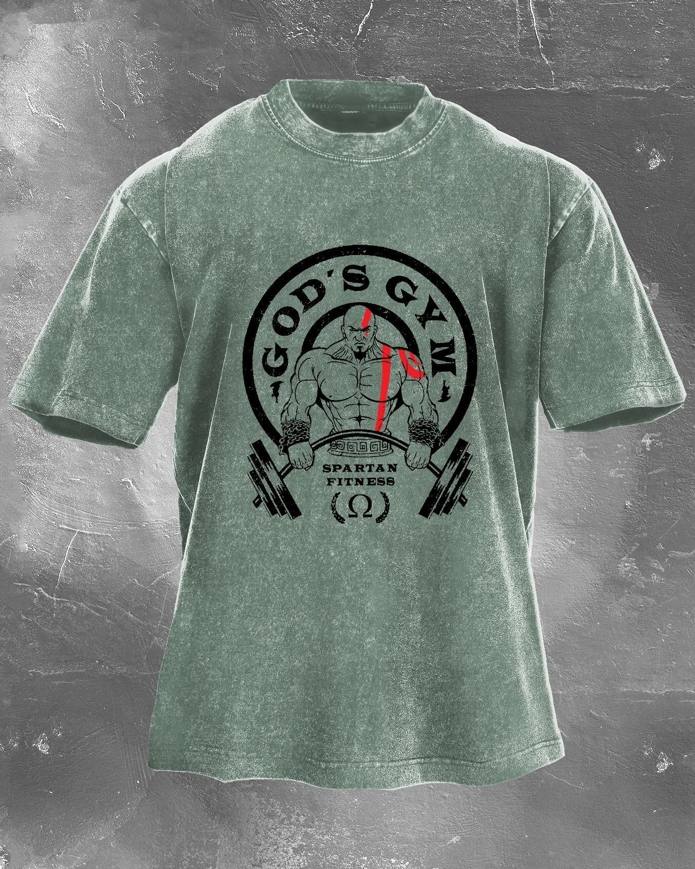 GOD'S GYM MEN'S WASHED T - SHIRT - Ironfit