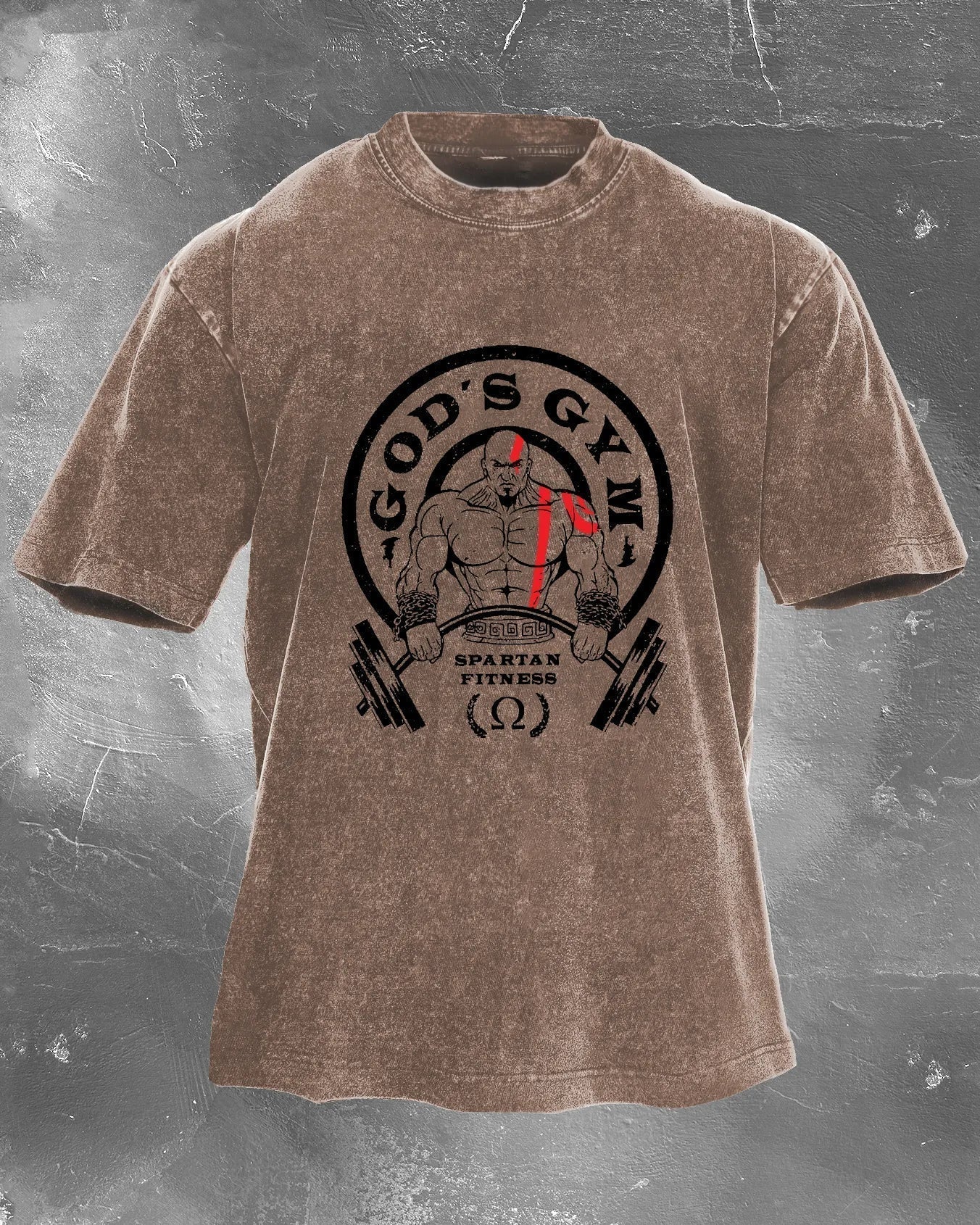 GOD'S GYM MEN'S WASHED T - SHIRT - Ironfit