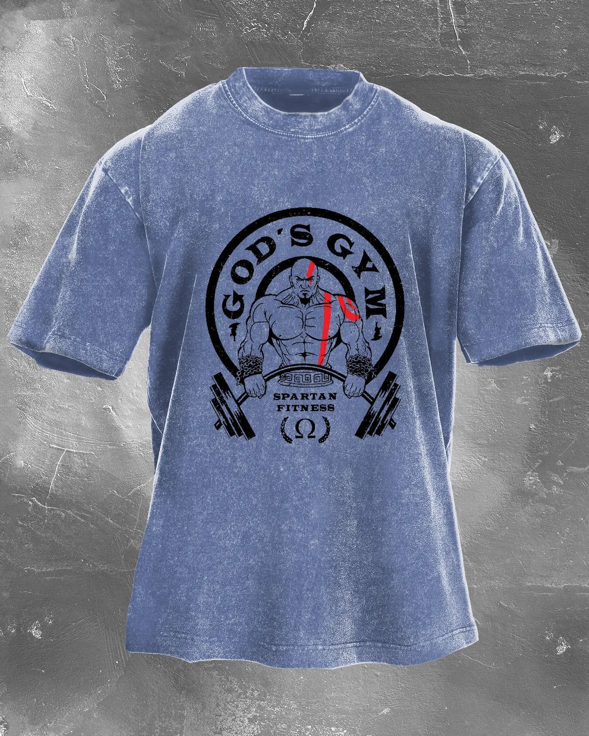 GOD'S GYM MEN'S WASHED T - SHIRT - Ironfit