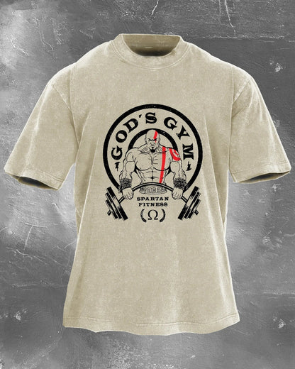 GOD'S GYM MEN'S WASHED T-SHIRT