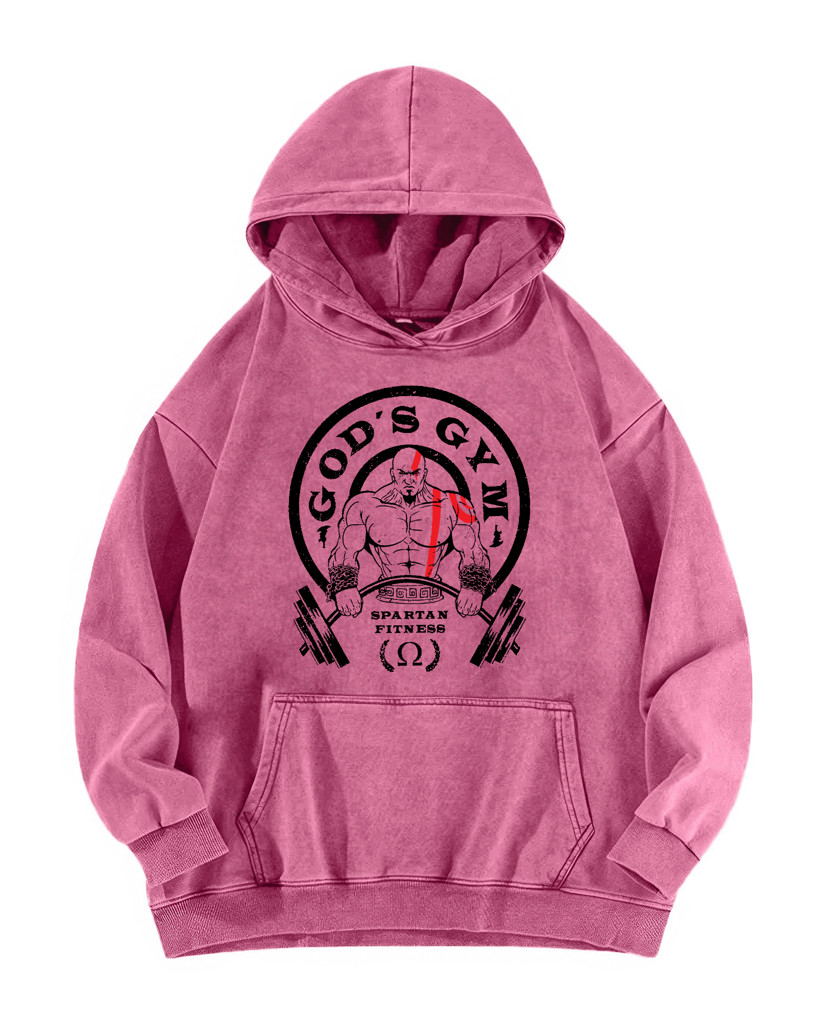 GOD'S GYM WASHED HOODIE - Ironfit