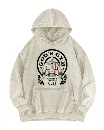 GOD'S GYM WASHED HOODIE - Ironfit