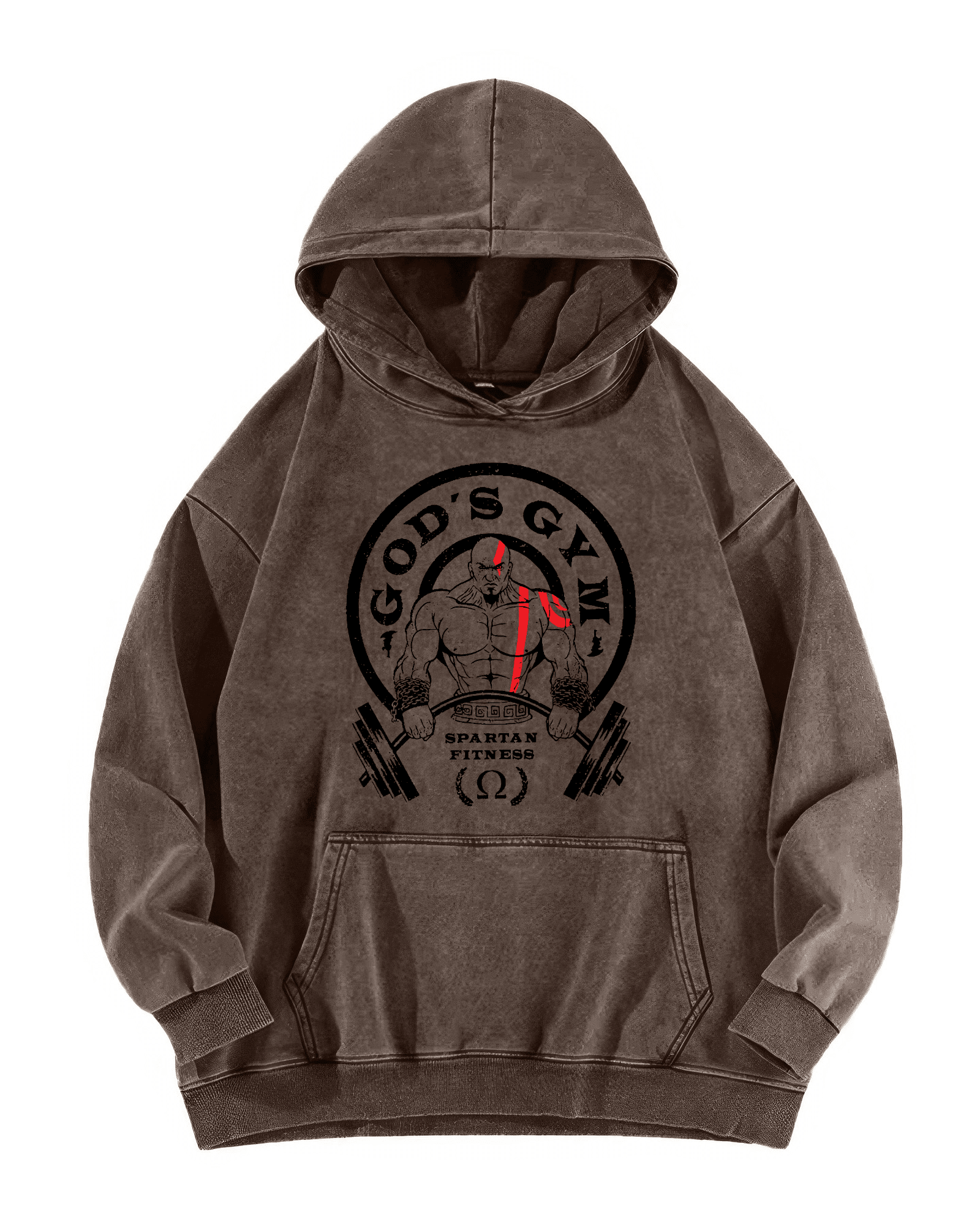 GOD'S GYM WASHED HOODIE - Ironfit