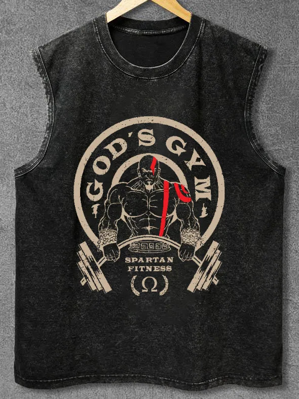 GOD'S GYM WASHED TANK - Ironfit