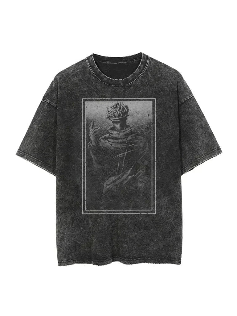 GOJO SATORU VINTAGE ÜBERGRÖSSE T-Shirt - Gymfit