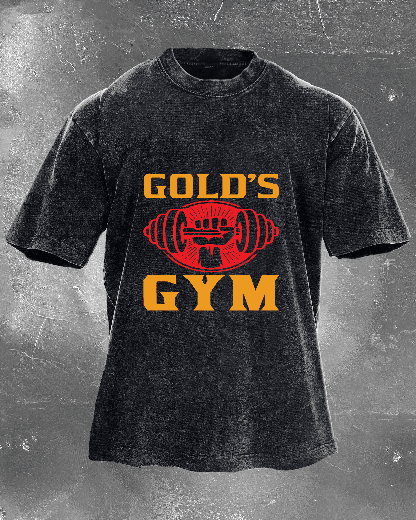 GOLD´S GYM WASHED T - SHIRT - Ironfit