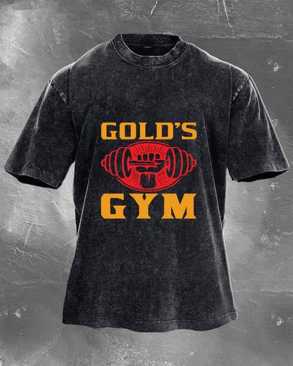 GOLD´S GYM WASHED T - SHIRT - Ironfit