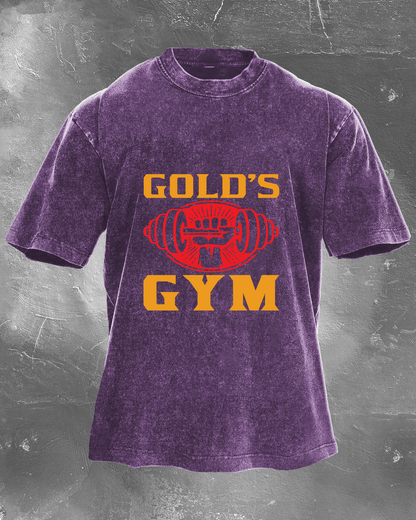 GOLD´S GYM WASHED T - SHIRT - Ironfit