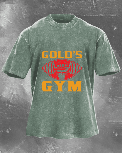 GOLD´S GYM WASHED T - SHIRT - Ironfit