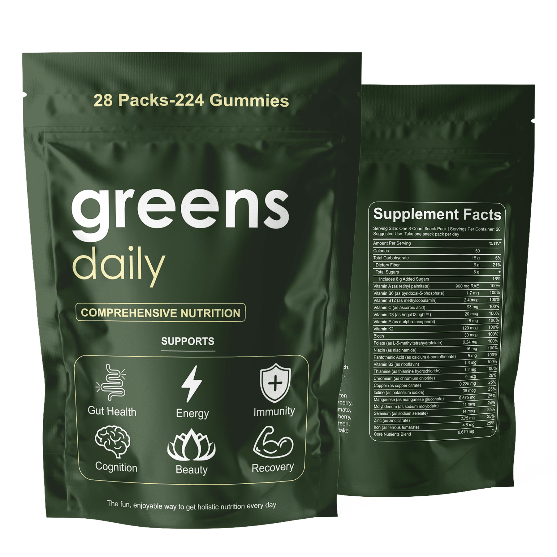 Greens Daily 224 Gummies - Ironfit