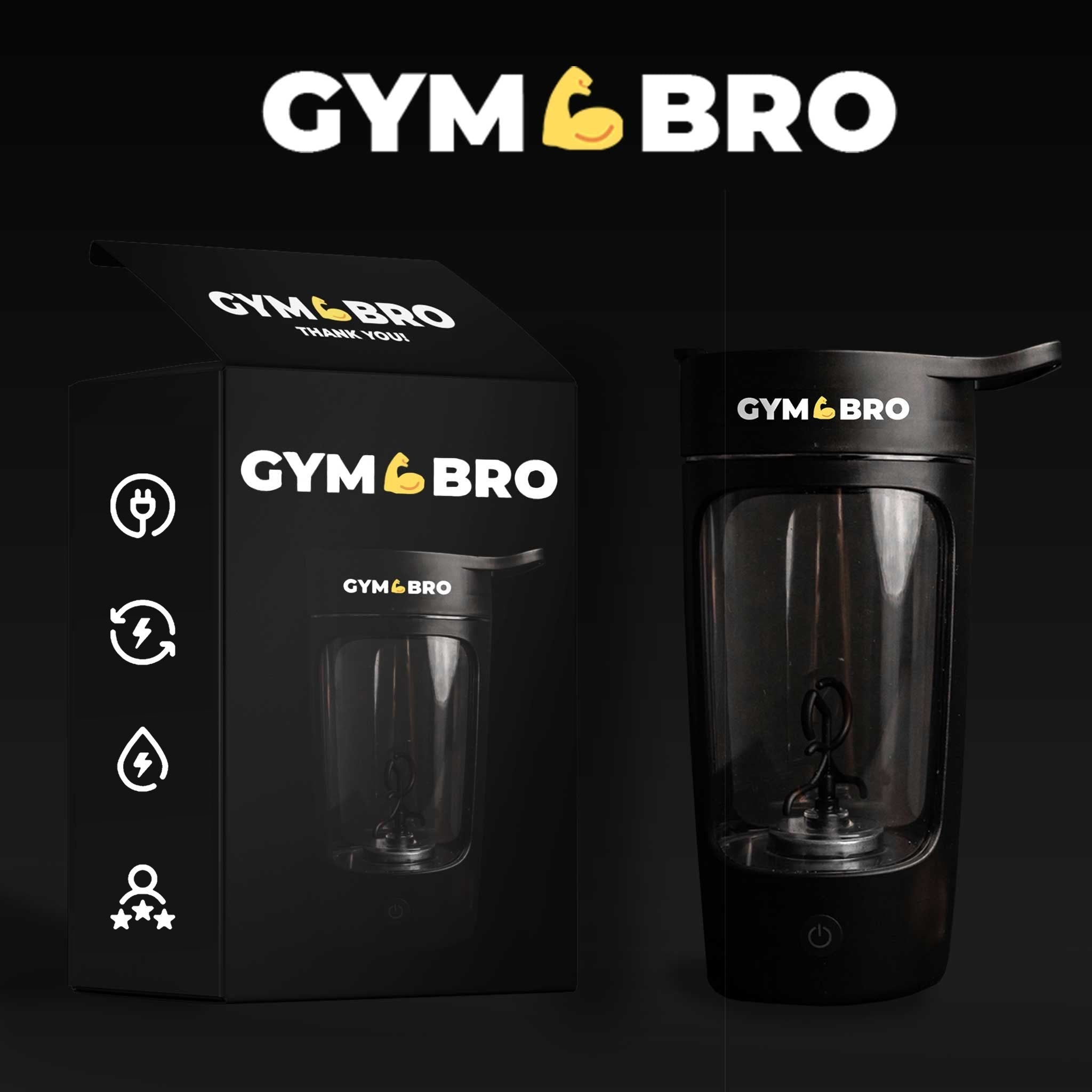 Gym Bro - Selbstreinigender Protein - Mixer - Ironfit