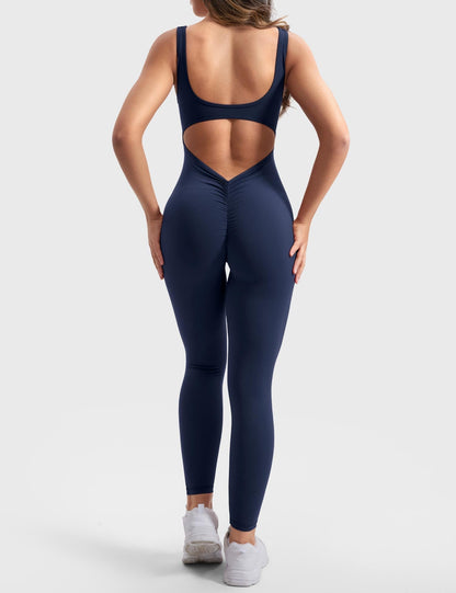 Gymfit Jumpsuit mit V-Ausschnitt - Gymfit