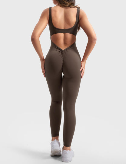 Gymfit Jumpsuit mit V-Ausschnitt - Gymfit