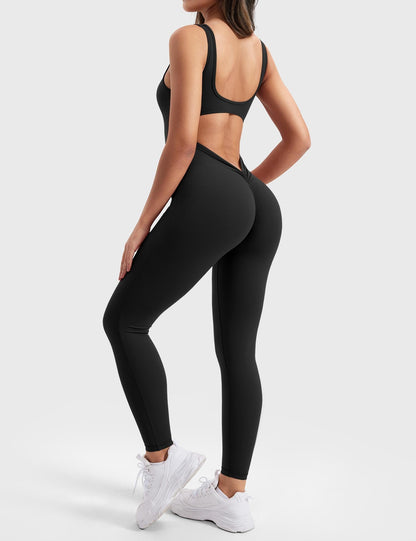Gymfit Jumpsuit mit V-Ausschnitt - Gymfit
