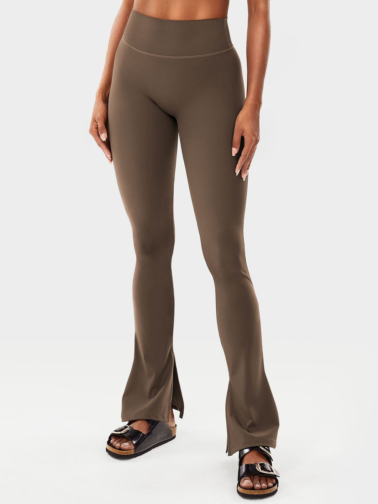 Gymfit Nasreen Flare Split Hem Leggings - Gymfit
