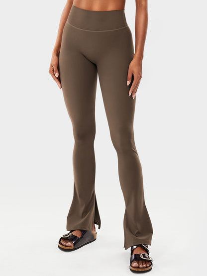 Gymfit Nasreen Flare Split Hem Leggings - Gymfit